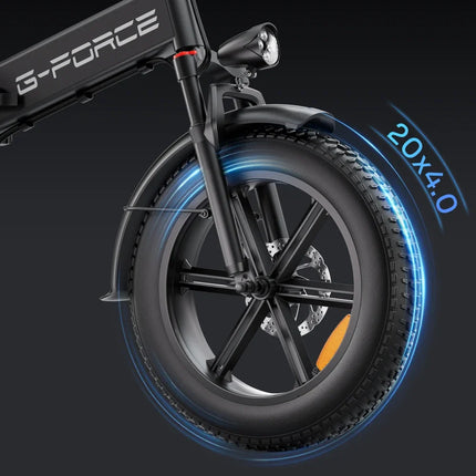 Bicicletta Elettrica Pieghevole G-FORCE RC per Adulti, Motore 750W, Batteria 48V 15AH, Pneumatici Fat da 20 Pollici, Bici Elettrica Urbana