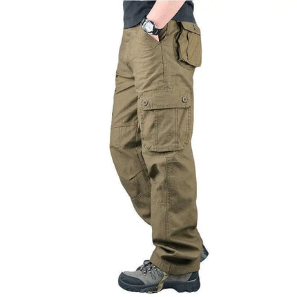 2025 Tactical Cargo Pants Men Cotton Overalls Outdoor Work Trousers Big Size Hombre Clothing Camo Hiking Pants Multiple pockets