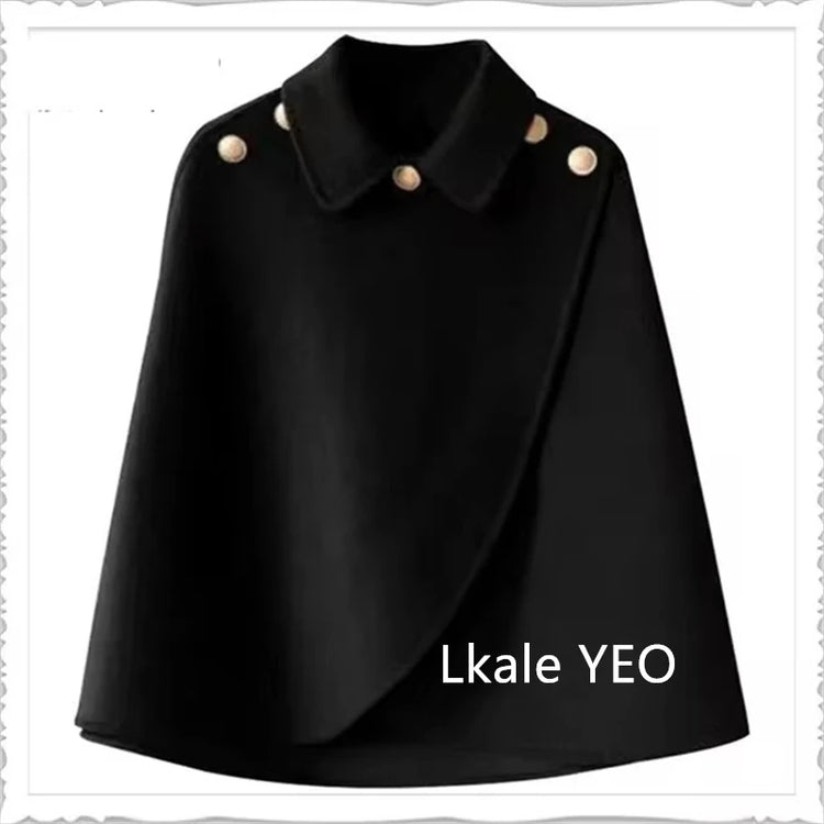 Women's Woolen Shaw Coat 2025 Autumn Winter Korean Version Short Ladies Jacket Temperament Elegant Femme Woolen Outerwear