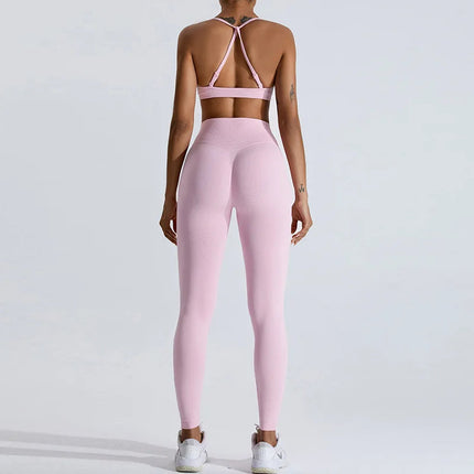 Seamless Women Solid Color High Waist Yoga Pants Sexy Hip-lifting Tight Sports Pants Women Push Up Fitness Workout Yoga Leggings PlatiNum