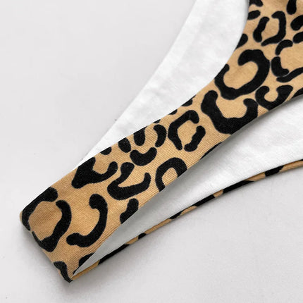 Cotton G String Leopard Women Panties Sexy Briefs Thong Low Waist T-back Bikini Underwear Seamless Femlae Lingerie Size S-XL