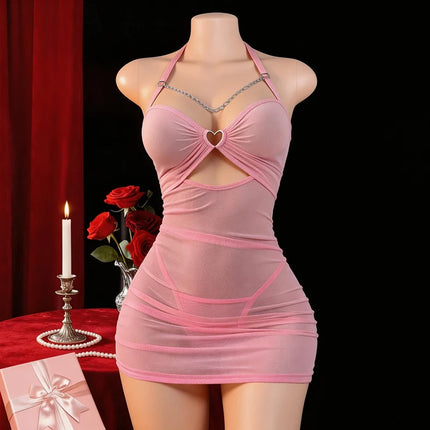Womens Nightdress Plus Size Sexy Lingerie Nightwear Sleepskirt Underwear Sleepwear Mini Club Dress Pajamas Sleepwear Exotic Nigh