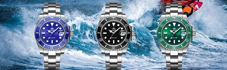ADDIESDIVE Man Watch High Quality Ceramic Bezel Business Leisure 41mm Quartz Watches BGW9 Luminous 200m Waterproof Diver Watch
