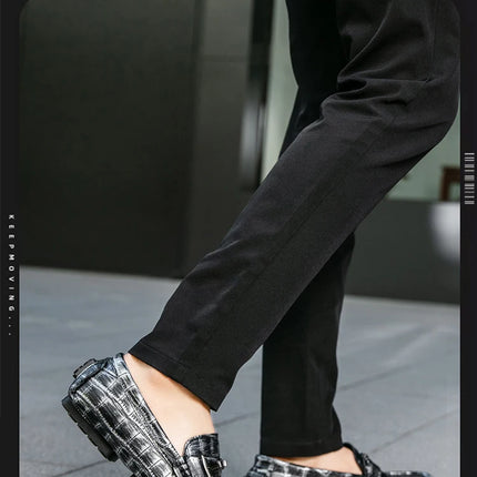 Scarpe Casual da Uomo, Mocassini con Finiture Metalliche, Comodi e Morbidi Slip-on per Adulti