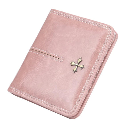 Zipper Mini Women Wallets New Fashion PU Leather Vertical Square Shape Quality Female Purse Card Holder Wallet Coin Purses PlatiNum