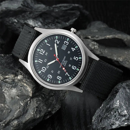 Ragazzi marca orologi economici uomo moda casual cinturino in nylon sport esercito regali data orologio da polso al quarzo fluorescente Relogio Masculino platinumshop