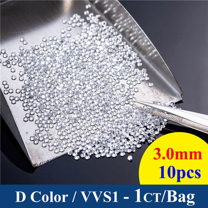 New Premium D Color VVS1 Moissanite Loose Stone Full Size Factory Wholesale Fine Jewelry Certified Moissanite Diamonds With GRA PlatiNum