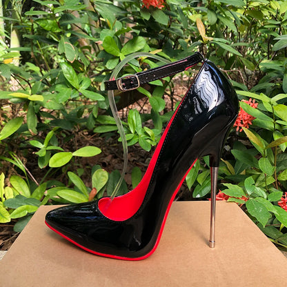 Customize 16cm Extreme Metal High Heels Stilettos Sexy Women Solid Black Red inside Pumps Party Unisex Man Shoes Crossdresser