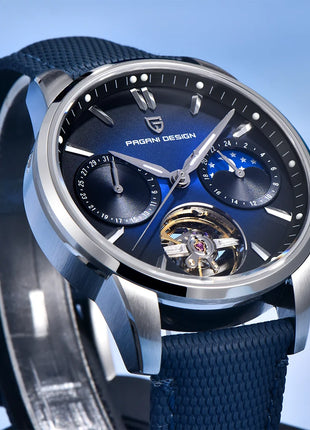 PAGANI DESIGN 41MM Orologio da uomo Orologio meccanico automatico di lusso Orologio da pilota impermeabile in acciaio inossidabile da 100 m PDYS021