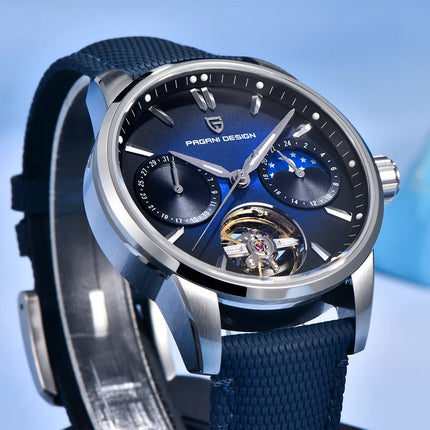 PAGANI DESIGN 41MM Orologio da uomo Orologio meccanico automatico di lusso Orologio da pilota impermeabile in acciaio inossidabile da 100 m PDYS021