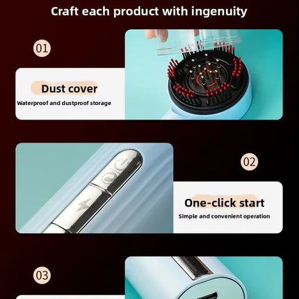 New Scalp Massage Comb Infrared Light Head Massager for Hair Growth Electric Scalp Oil Applicator Anti-Hair Loss Hair Care