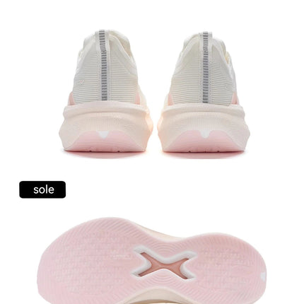 Xtep 2000KM 2.0 Running Shoes Women  Summer Shock Absorption Professional TPU Sneakers 876218110044 (suggest half size down) PlatiNum
