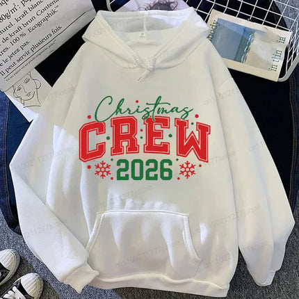 Family Christmas Crew 2026 Print Hoodies Making Memories Together Sweatshirts Funny Family Matching Holiday Pajamas Shirt Gifts