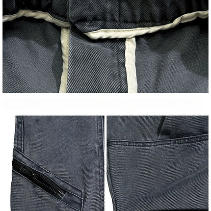 American Streetwear Multi-Pocket Cargo Pants Men High Quality Fashion Baggy Pants Plus Size Black Army Straight-Leg Trousers