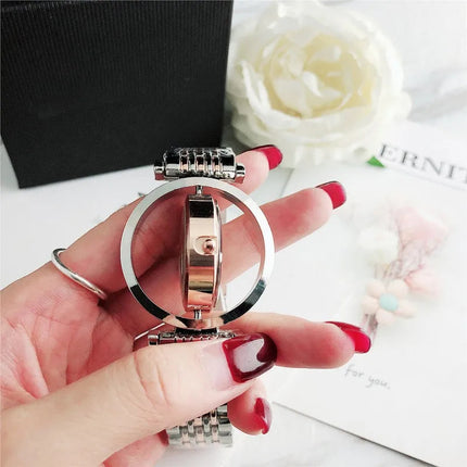 Orologio da Polso Semplice ed Elegante Automatico al Quarzo in Acciaio Inossidabile per Donna Montre Homme Relogio Feminino platinumshop