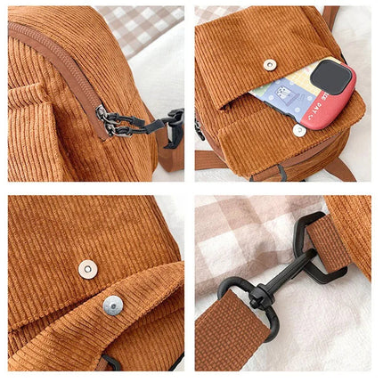 Mini Backpack Square Bag Korean Version Fashionable Sweet Shoulder Bag Female's Schoolbag Stylish  Simple Crossbody Bag Casual PlatiNum