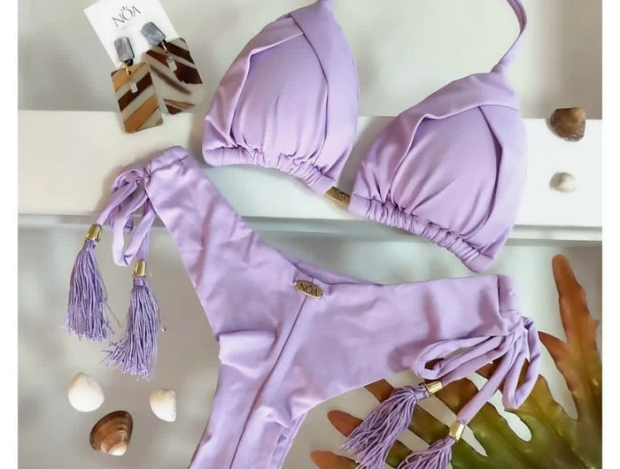 RUOTONGSEPT 2025 Nuovo Sexy Costume da Bagno Triangolare in 13 Colori per Donne, Bikini Brasiliano, Costume Push-Up, Set Bikini da Spiaggia platinumshop