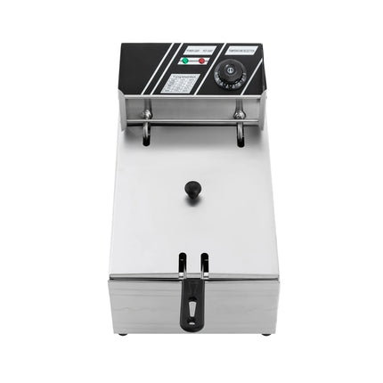 EF-81 220V 2500W Euro Plug 6L Singolo Cilindro Forno per Alimenti Commerciale Friggitrice Per Fare Patatine Pollo Fritto Pollo