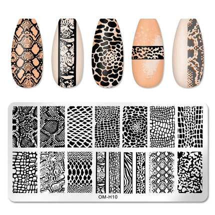 Nail Art Templates Stamping Plate Design Flower Leaf Butterfly Christmas Lace Stamp Templates Plates Image Manicure Accessories