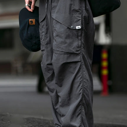 Spring Summer Korean Outdoor Functional Waterproof Cargo Pants For Men Clothing Harajuku Joggers Casual Breathable Pants Male
