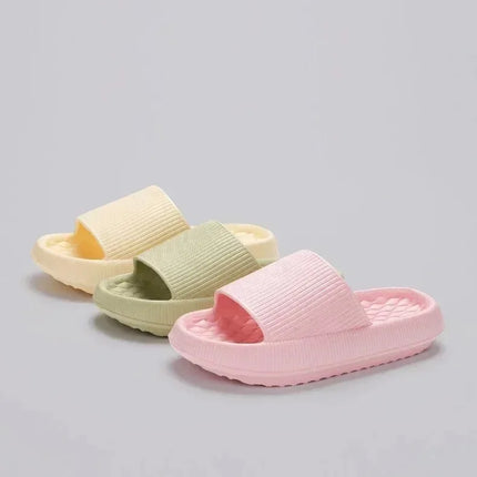 Women's Cloud Slippers with Thick Platform Soft Sole EVA Cushion Slides Summer Beach Flip Flops Non-Slip Bathroom Slippers for Women