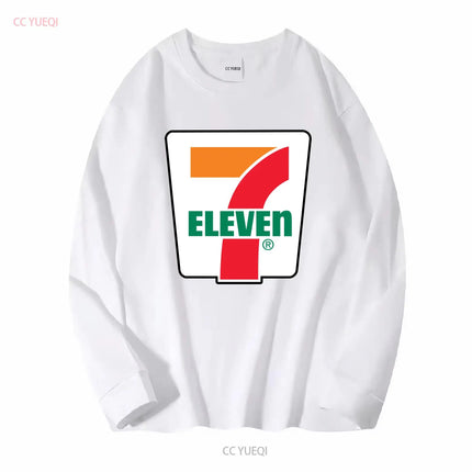 New 7 ELEVENE Gas Station Store T-Shirt Black Sizes S 5XL Long Sleeve Vintage Washed Designer Clothes Fashion Streetwear
