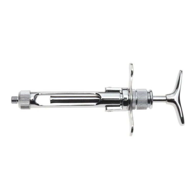 Dental Surgery Anesthesia Syringe Stainless Steel Aspirating Gun Syringe Dentist Surgical Injection Suction Instrument