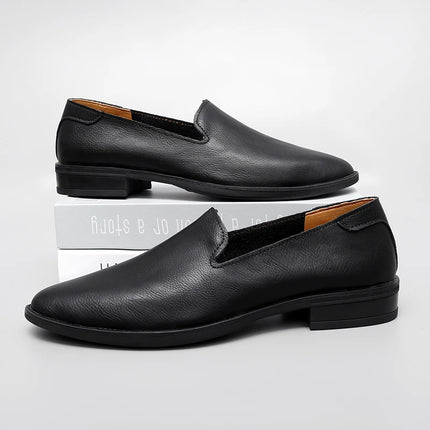 Big Size 47 48 mocassini da uomo Slip On scarpe Casual in pelle estate punta a punta larghezza stretta stile coreano Slip-On in morbida pelle