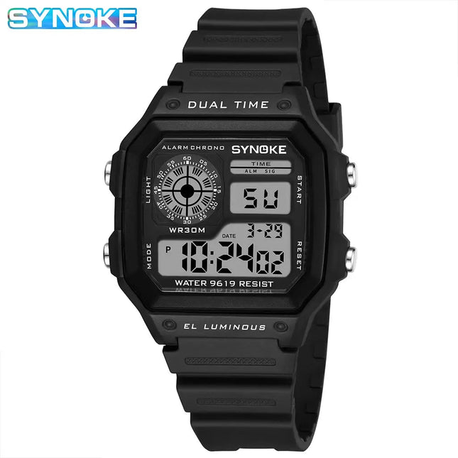SYNOKE Military Digital Watches Men Sports cronografo luminoso impermeabile maschile orologi da polso elettronici Relogio Masculino platinumshop