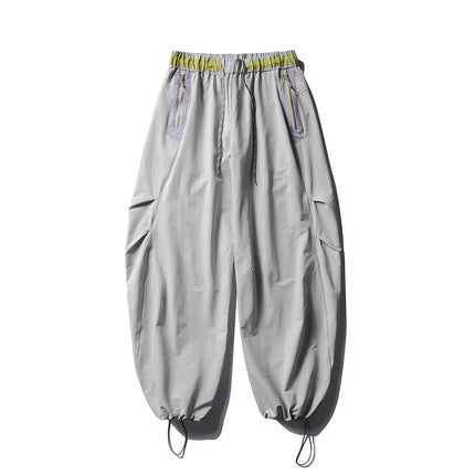 Men Women Splice Fashion Outdoor Loose Casual Lightweight Quick Dry Sports Cargo Baggy Pants Track Trouser Jogger Sweatpants