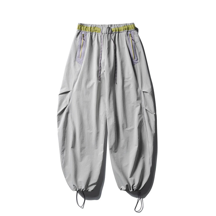 Men Women Splice Fashion Outdoor Loose Casual Lightweight Quick Dry Sports Cargo Baggy Pants Track Trouser Jogger Sweatpants