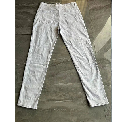 Bottoms 3 Styles Stretchy Ripped Skinny Biker Embroidery Print Jeans Destroyed Hole Slim Fit Scratched High Quality Jean PlatiNum