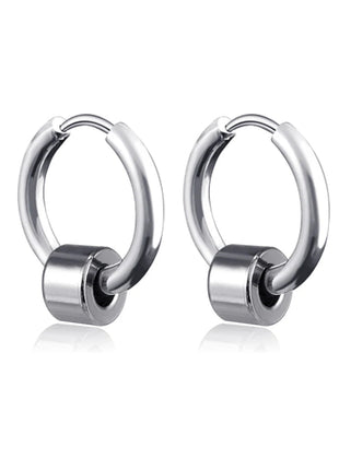 Long Hanging Crosses Leaves Pendants Hoops Woman Earrings Man Vintage Stainless steel Hip Hop Ear Piercing Jewelry Accessories PlatiNum