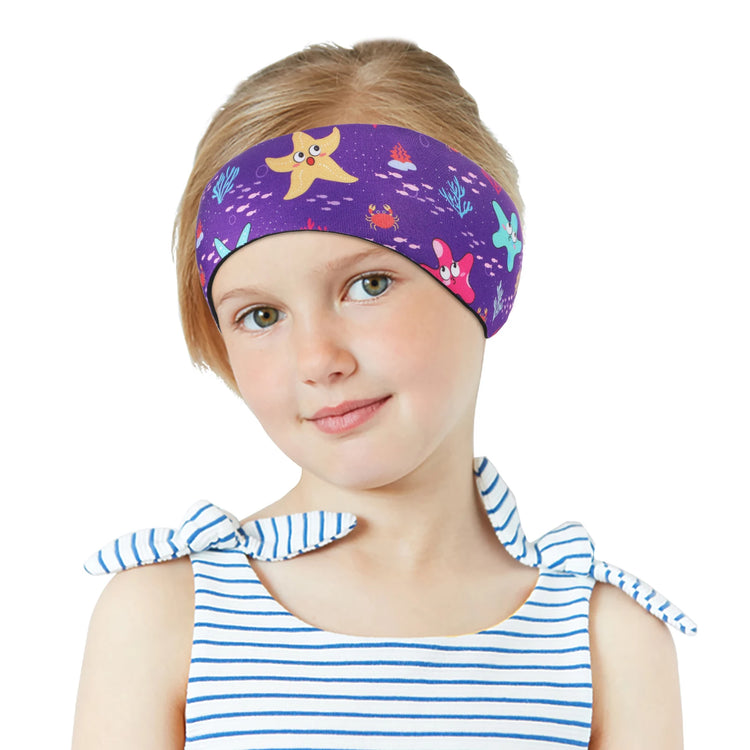 MoKo Fascia per nuoto per bambini Adulti Bambini Neoprene Simpatici nuotatori Fascia per capelli impermeabile per orecchie per uomini e donne