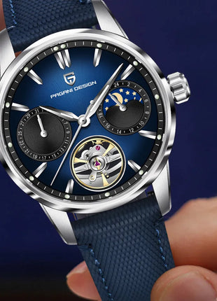PAGANI DESIGN 41MM Orologio da uomo Orologio meccanico automatico di lusso Orologio da pilota impermeabile in acciaio inossidabile da 100 m PDYS021