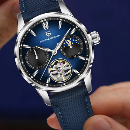 PAGANI DESIGN 41MM Orologio da uomo Orologio meccanico automatico di lusso Orologio da pilota impermeabile in acciaio inossidabile da 100 m PDYS021