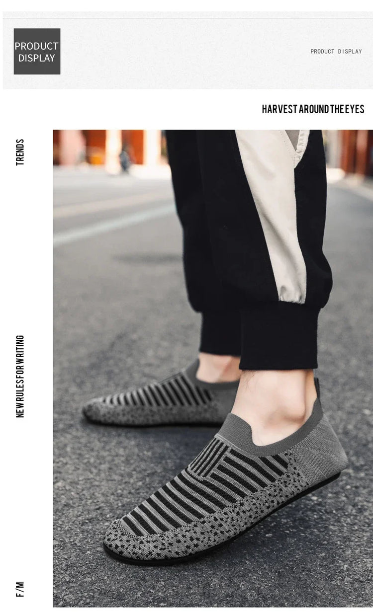 YRZL Mocassini in rete Mocassini da guida da uomo Appartamenti di alta qualità Scarpe da passeggio maschili Mocassini casual in mesh traspirante Scarpe estive da uomo
