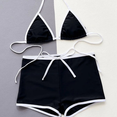 Nuovo Bikini da Donna Europeo e Americano, Design alla Moda, Stile Sexy, Costume da Bagno Due Pezzi, Set Trendy, Abbigliamento da Spiaggia PlatiNum