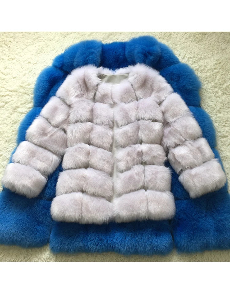 ZADORIN New Luxury Splicing Long Faux Fur Coat Woman Thick Warm Winter Fashion Fluffy Jacket Faux Fur Coats for Woman Outerwears