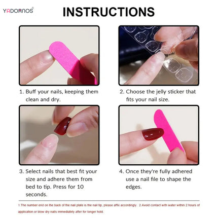 24pcs Sweet False Nail Patches Detachable Fake Nail Tips With Bowknots Love Heart Pearl Design Pink Almond Korean Press On Nail