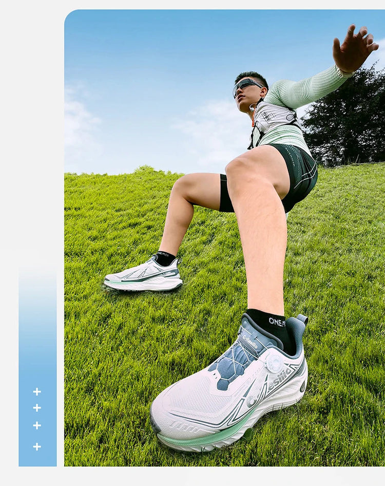 ONEMIX Autunno Inverno Outdoor Scarpe da corsa da fondo da uomo con assorbimento degli urti Scarpe da ginnastica da trekking da donna Caratteristiche resistenti all'usura PlatiNum