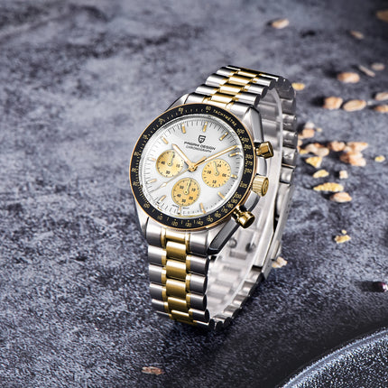 2026 Nuovi PAGANI DESIGN Uomo Luna orologi di lusso orologio al quarzo Uomo nero Automatico Data Velocità Cronografo impermeabile in acciaio inox Wristwathch Spedito localmente in Europa