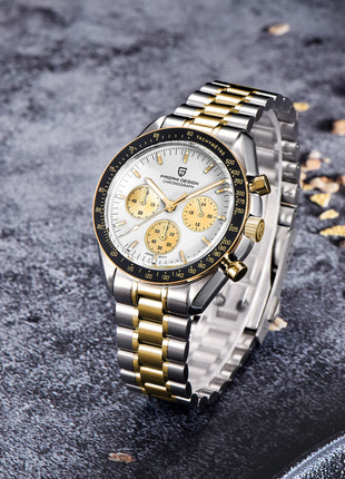 PAGANI DESIGN 2026 Nuovo Orologio da Uomo di Lusso al Quarzo con Funzione Luna, Vetro Zaffiro, Cronografo - Spedizione Locale nell'UE
