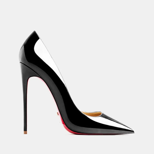 Designer Heels for women leather Luxury Brand Pumps Red Bottom Pointed Toe High Heels Elegant Stiletto Ladies Party Shoes women