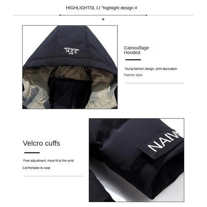 2025 Outdoor Warm Thick Jacket and Tactical Pants, Winter Windproof, Cold-resistant, Warm Fishing, Cycling, Skiing, Clothing