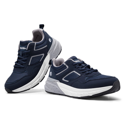 FitVille Le più nuove scarpe da corsa da uomo 4E Sneakers larghe con supporto per l'arco plantare per piedi piatti Sollievo dal dolore al tallone Fascite plantare