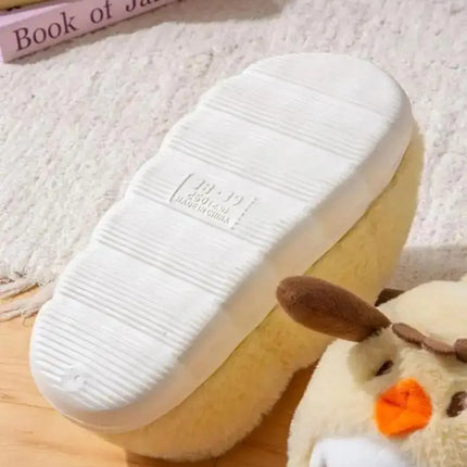 Anime Winter Plush Slippers Kuromi Hello Kitty Cinnamoroll Sanrioed Kawaii Cartoon Cute Indoor Thicken Warm Home Slippers