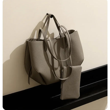2026 Borse a Mano in Vera Pelle di Prima Qualità per Donna, Borsa a Spalla Grande di Alta Qualità, Borse da Viaggio, Borsa da Viaggio alla Moda per Donna, Marrone