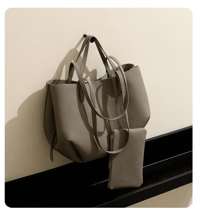 2026 Borse a Mano in Vera Pelle di Prima Qualità per Donna, Borsa a Spalla Grande di Alta Qualità, Borse da Viaggio, Borsa da Viaggio alla Moda per Donna, Marrone