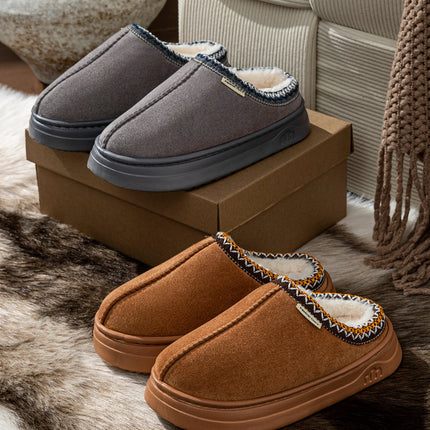 Fashion Winter Soft Sole Women's Slipper Boots Fuzzy Outdoor Casual Simple Anti-slip Indoor Warm Comfort Men Plush Home Shoes